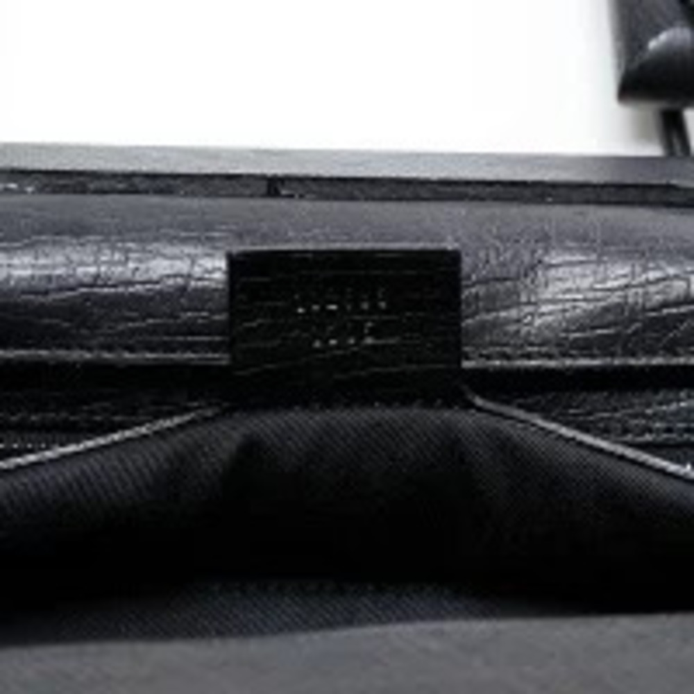 Gucci Canvas Handbag Black Bamboo GG - Picture 12 of 13